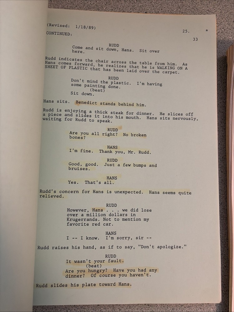 1989 LETHAL WEAPON 2 Movie Script + Production Notes Screenplay Shane Black