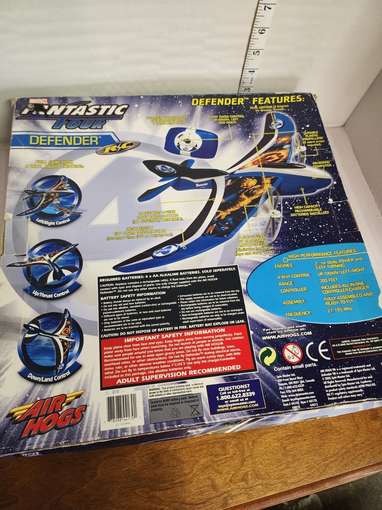 Fantastic Four Defender RC Air Hogs Remote Control Airplane