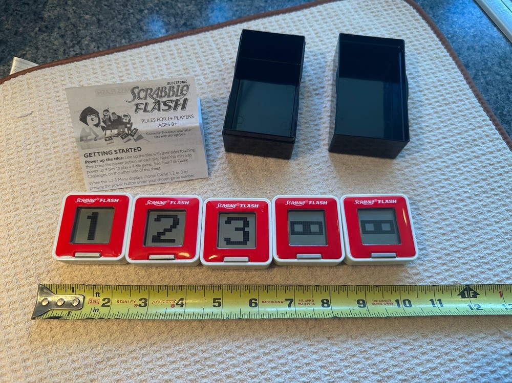 Hasbro Scrabble Flash Electronic Travel Game Complete Preowned