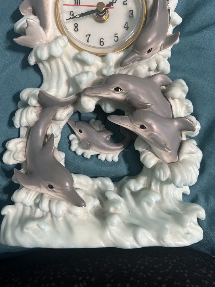 Dolphin Clock Desk