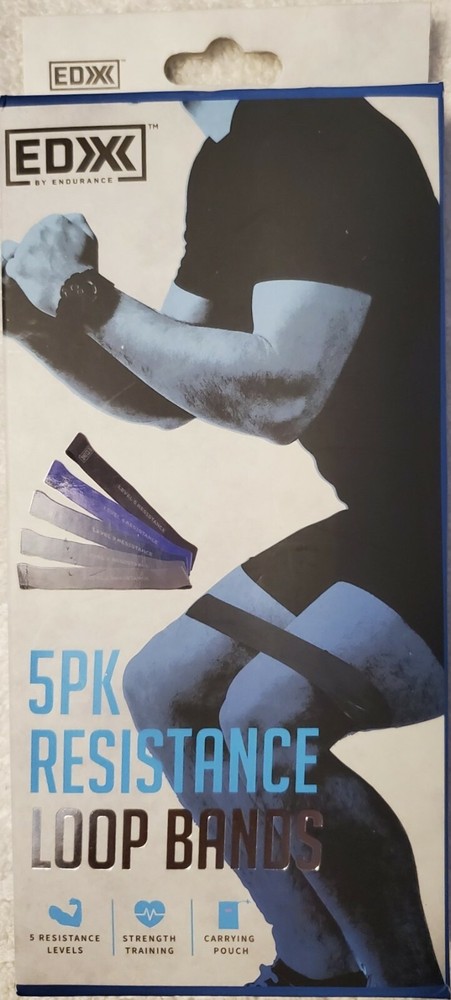 EDX by Endurance 5pk Resistance Loop Bands