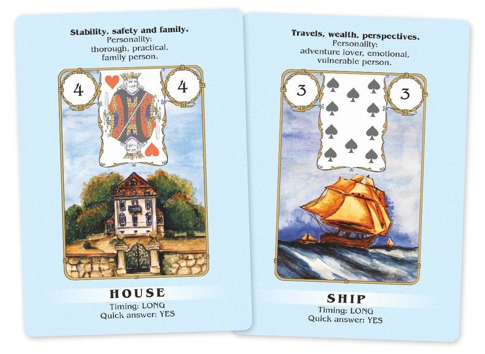 Lenormand: Quick Answers, tutorial Lenormand oracle deck for beginners