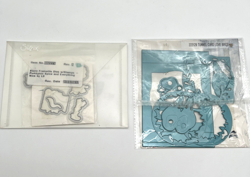 Huge Sizzix Thinlits Cutting Dies Lot Mixed New & Used Scrapbooking Card Making