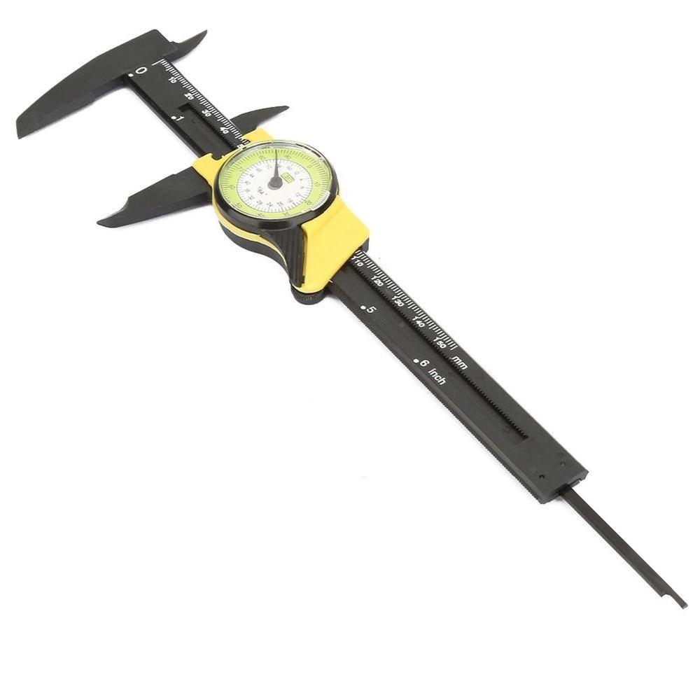 Depth Plastic Dial Vernier Caliper Professional Micrometer High Precision Mea...
