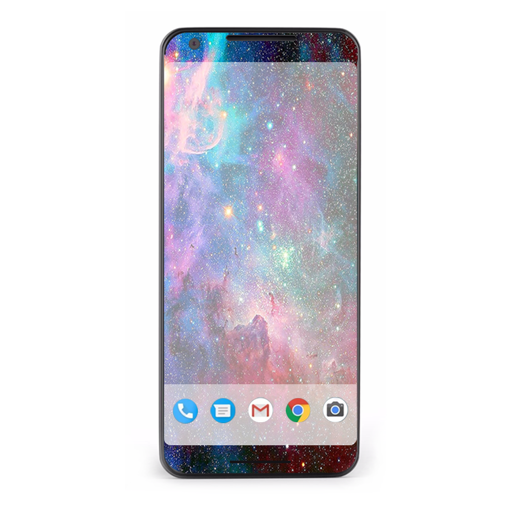 Google Pixel 2 Skins Decal Wrap Colorful Space Gasses