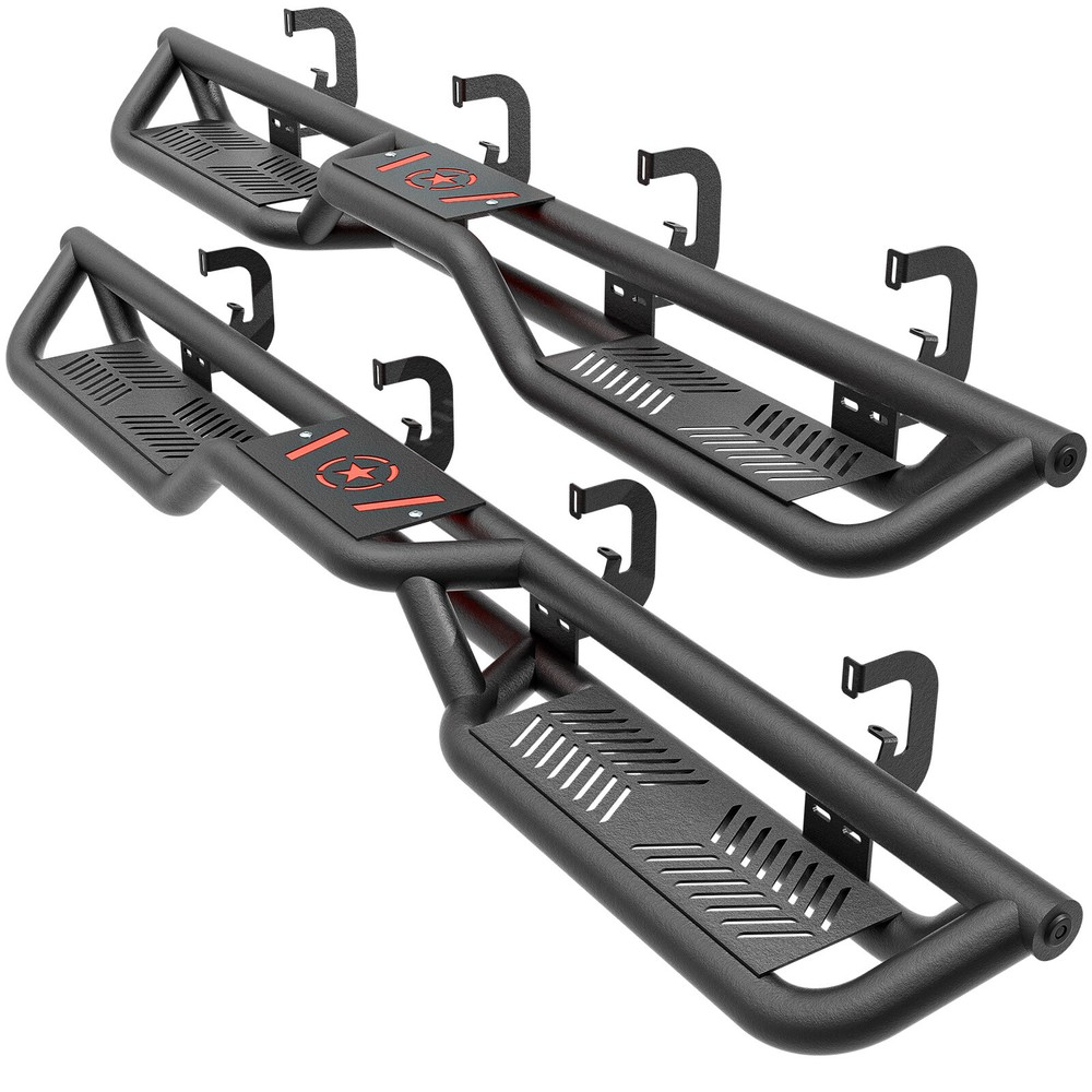 6.9" Running Board for 07-2018 Chevy Silverado 1500 Crew Cab Drop Side Step Bars