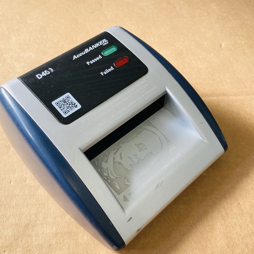 AccuBANKER ISA D450 Counterfeit Bill Detector w 5-Point Detection Methods Works