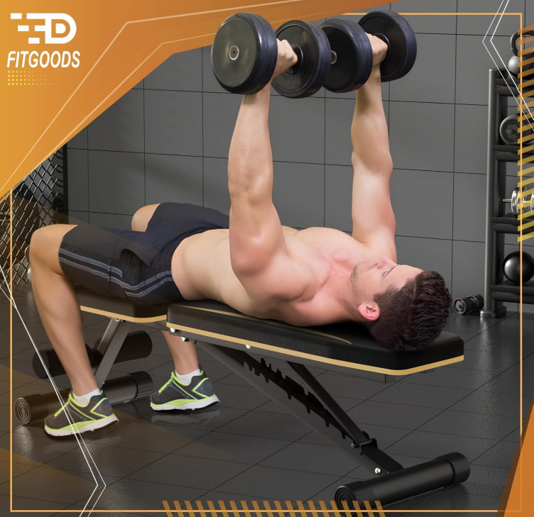 Adjustable Weight Bench - Heavy-Duty Foldable Workout Bench for Home Gym