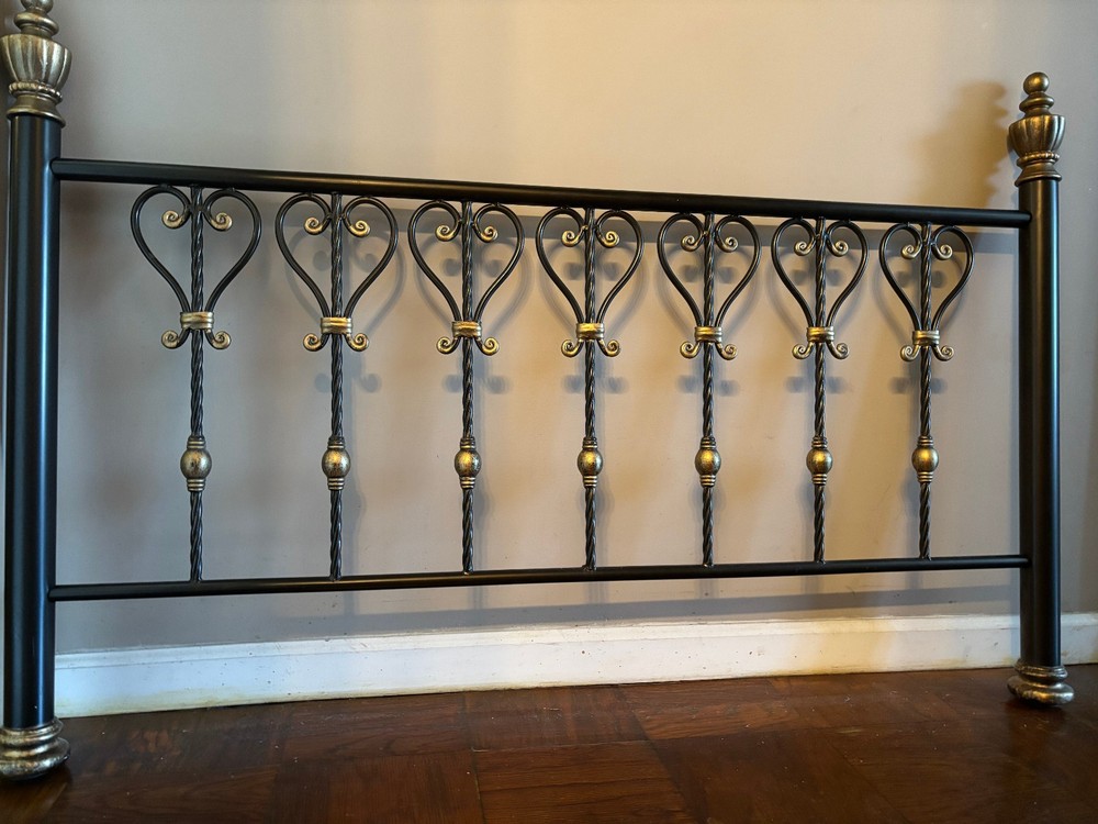 Old Wrought Iron bed head and feet board