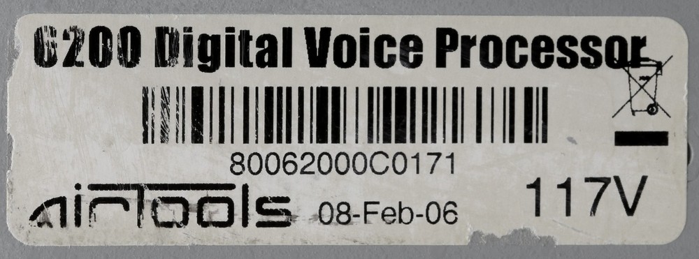 Airtools Symetrix 6200 Digital Mic Preamplifier Voice Speech Processor Voiceover