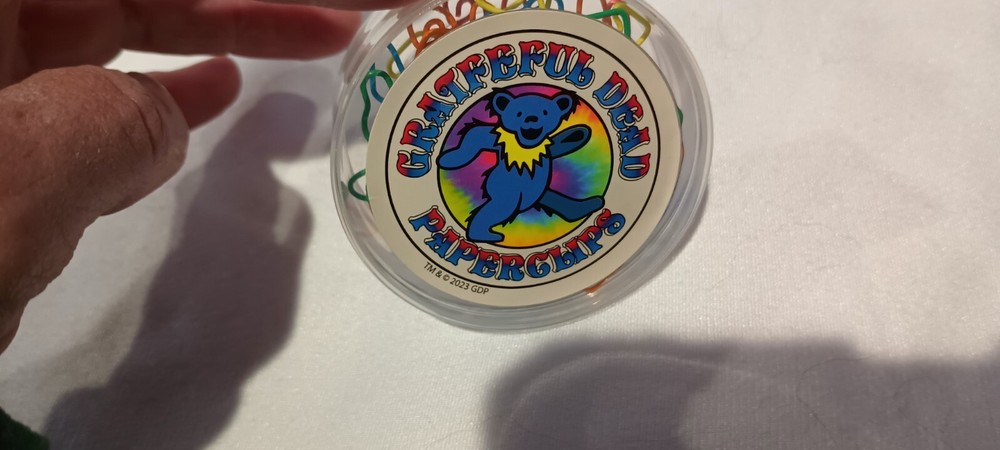 Grateful Dead Dancing Bear Paper Clips 15 Count