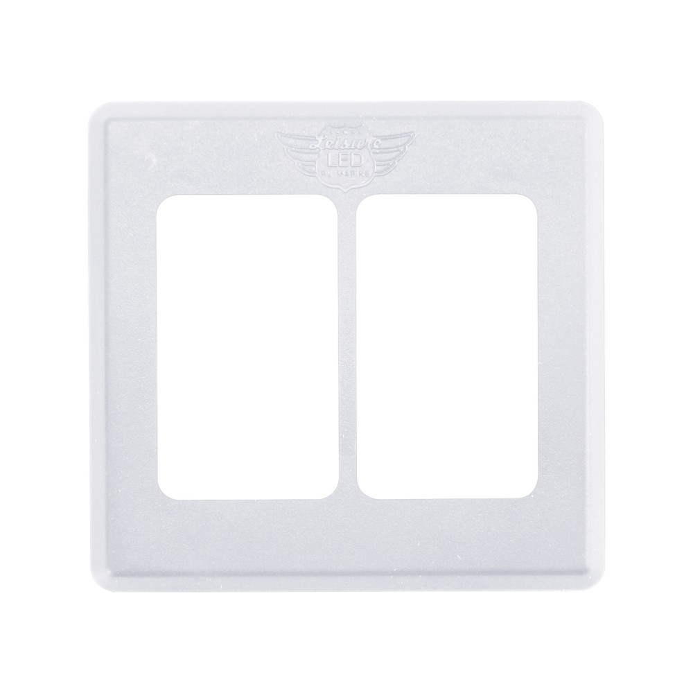 Single 2 Gang On-OFF 12V White Light Switch - RV Camper Trailer Marine Boat 12 V