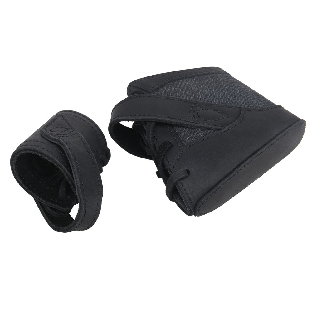 No Drill Needed Canvas Leather Gun Recoil Pad Wrap with Sling Loop