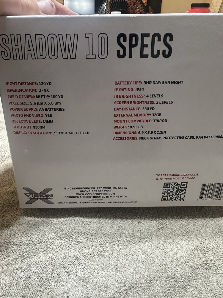 Vision Optics Shadow 10 XANB10 Night Vision Binocular