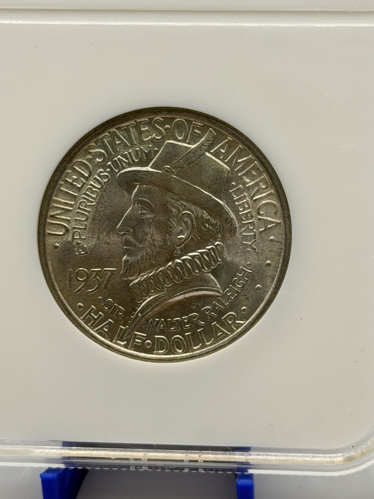 1937 50C Roanoke Silver Commemorative NGC MS65