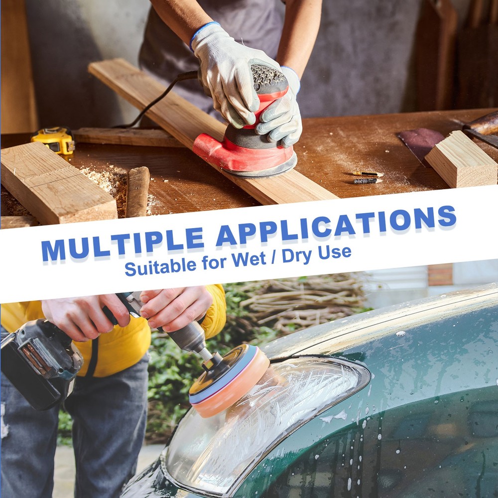 Bowling Ball Sanding Pads, 5" Hook & Loop Polishing Discs Grit 2000 3 Pack