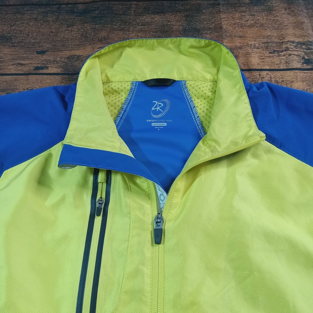 Zero Restriction Tour Series 1/4 Zip Pullover Windbreaker Short Sleeve Men's Lar