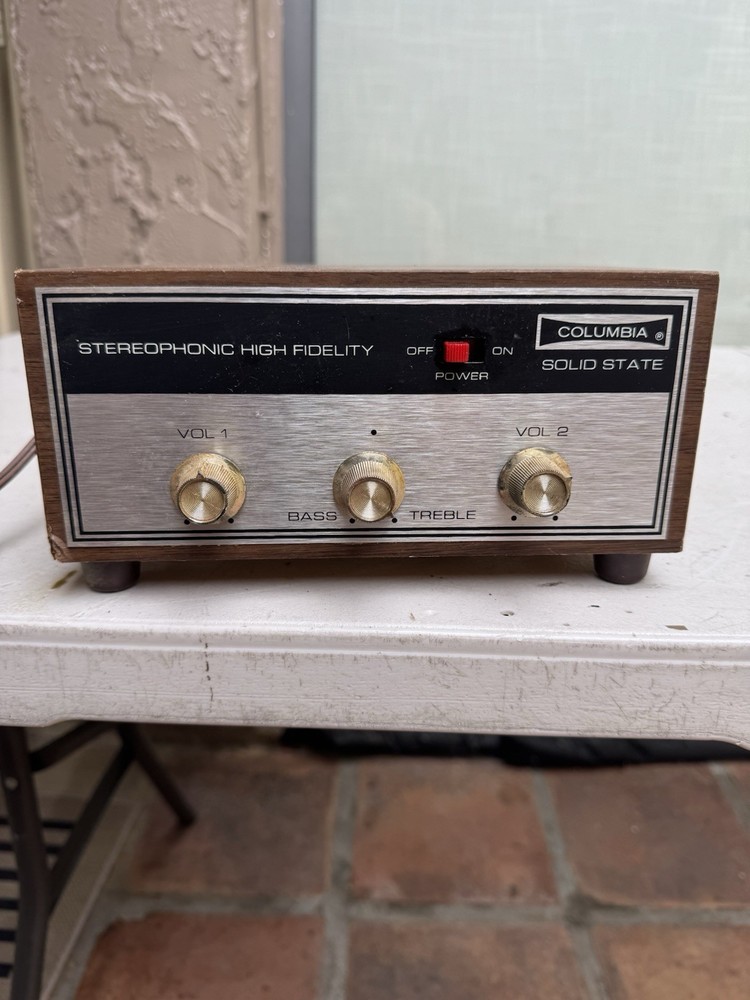 Columbia vintage mini stereo solid state amp