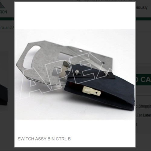 SWITCH ASSY BIN CTRL B #2061471-03S