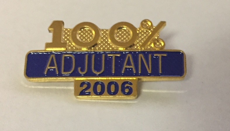 2006 100% Adjutant Pin
