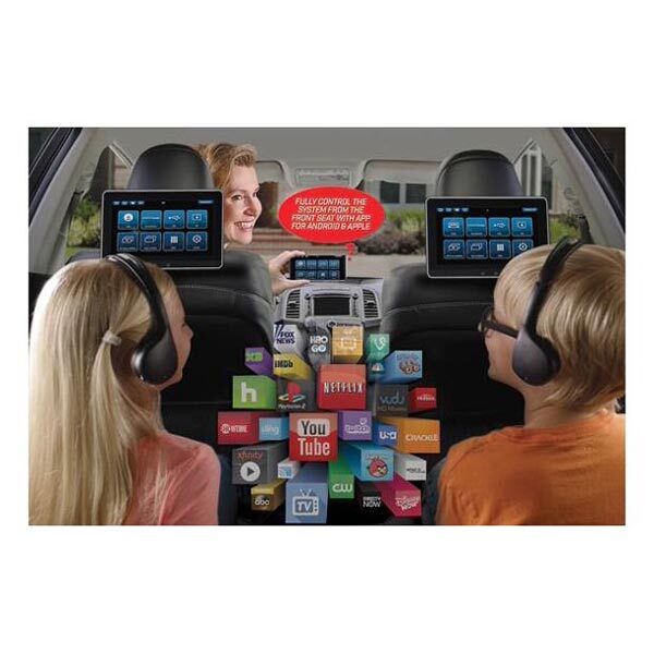 ADVENT AMADVSB10UHD2 DUAL 10.1" SEAT-BACK ANDROID CAR AUDIO ENTERTAINMENT SYSTEM