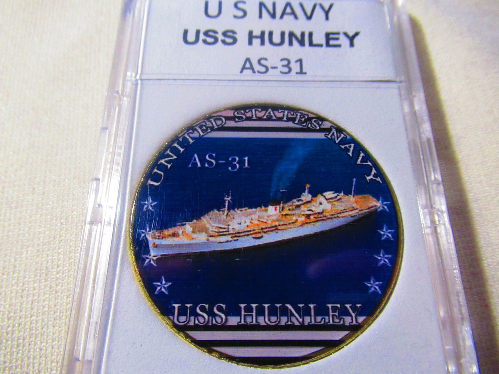 US NAVY - USS HUNLEY AS-31 Challenge Coin