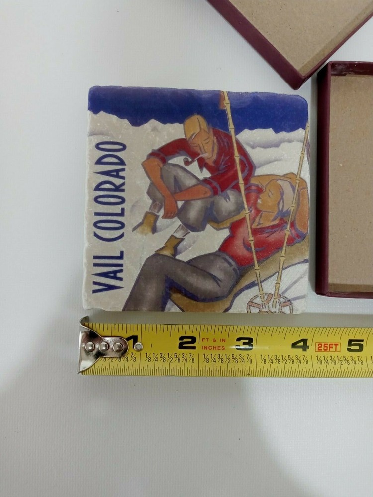 Vail Colorado Tile Coaster, By Screencraft Tileworks