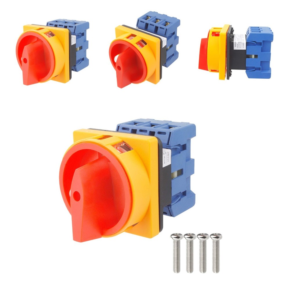 Compact  40A 3-Phase Rotary Selector Switch for Versatile Installations