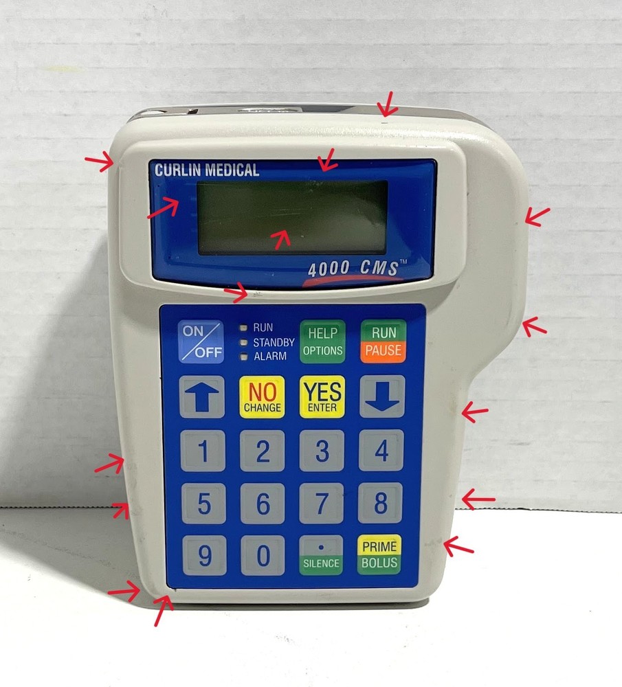 Curlin Medical 4000 CMS Ambulatory Infusion System Power Tested 303 Error Code