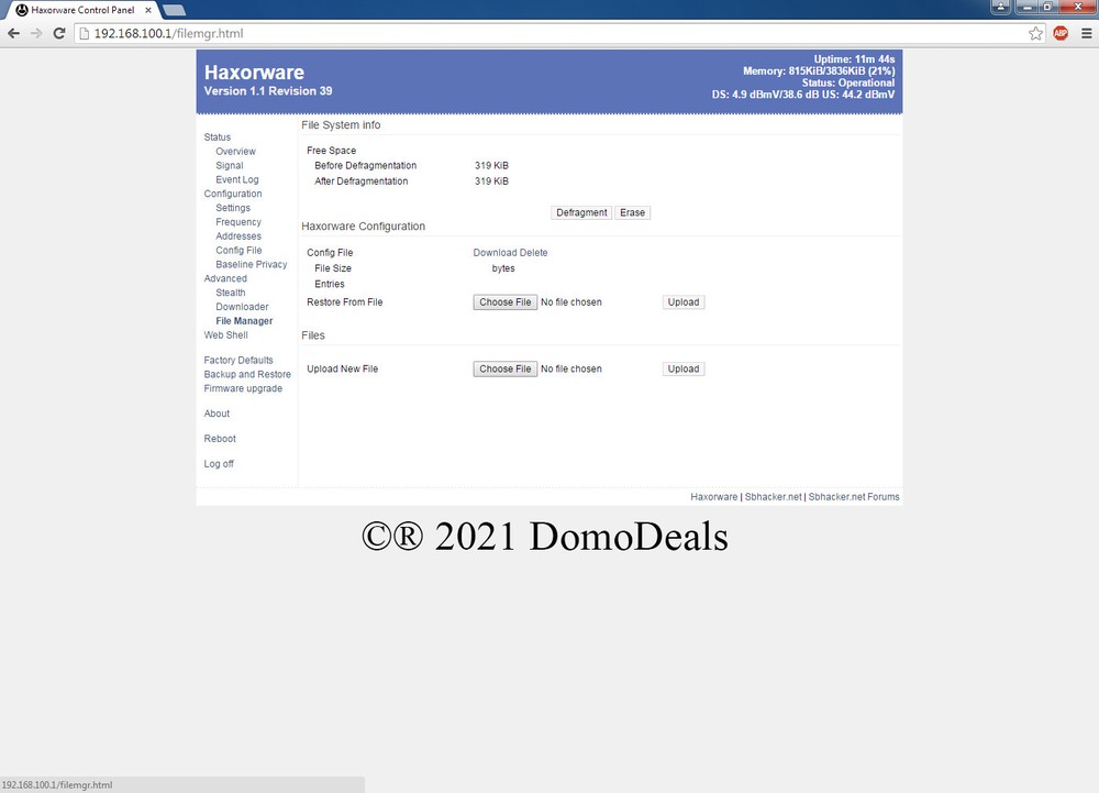 Motorola SB5101 DOCSIS 2.0 Cable Modem with Haxorware
