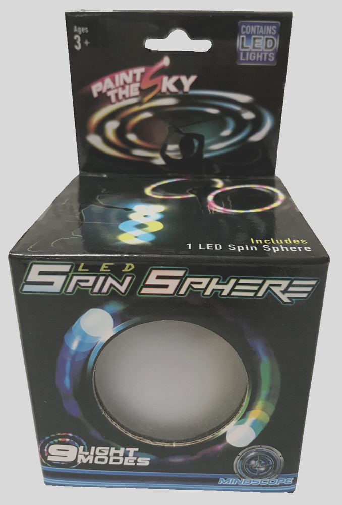 Mind Scope, Paint The Sky, LED Spin Sphere, 9 Light Modes