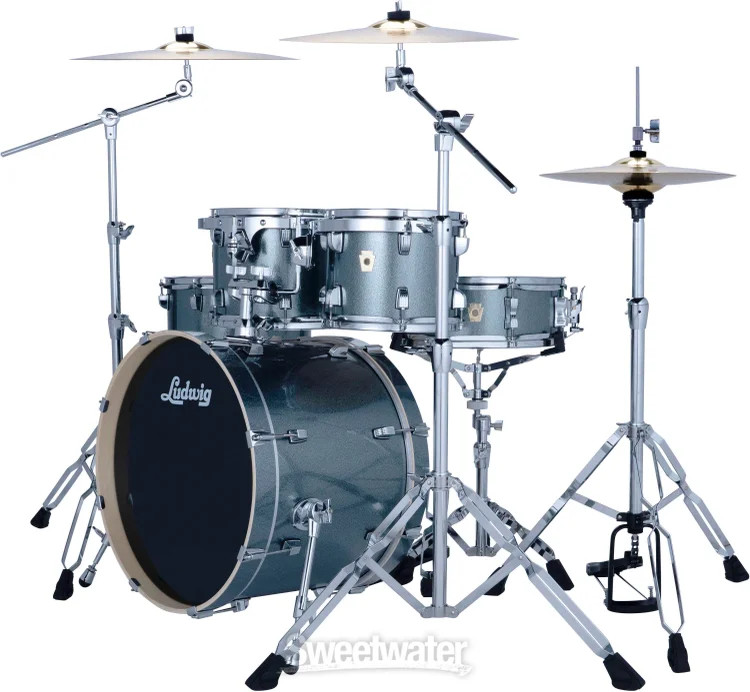Ludwig Evolution 5-piece Complete Drum Set - Atlantic Sparkle
