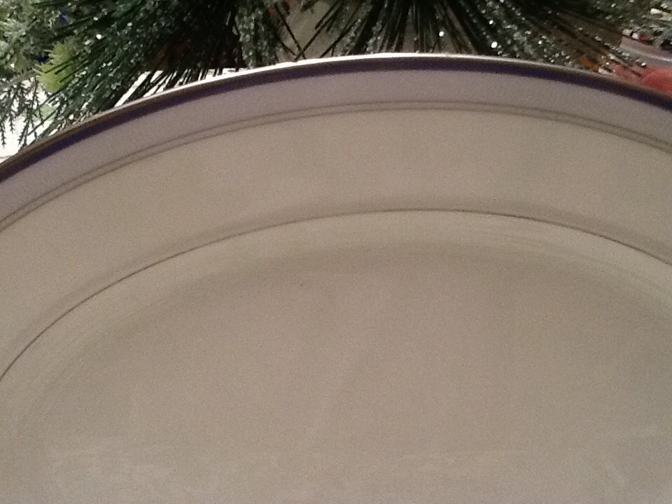 Noritake, Crowne Platinum, Oval Platter 12", New, Disc