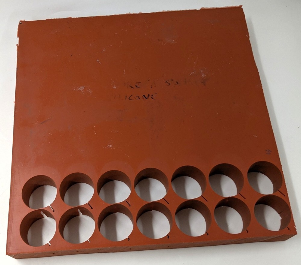 Silicone 50 Shore “A” Scale 12 x 12 x 1 ½” Sheet