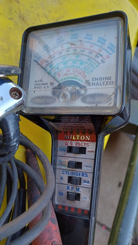 Vintage Peerless Timing Light & Milton Dwell Meter