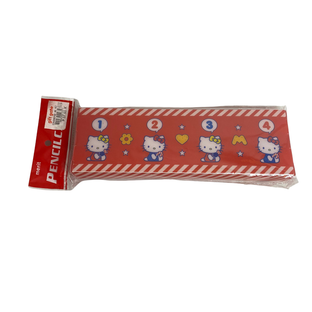 Hello Kitty Plastic Pencil Case Red