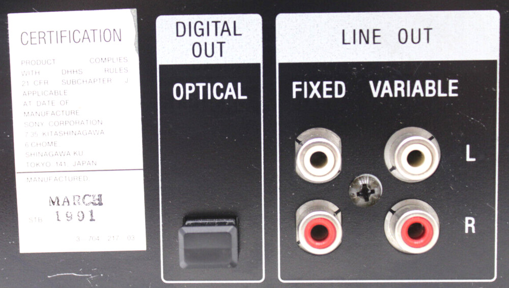 SONY CDP-C615 5 Disc Automatic Disc Loading System Tested w/o Remote