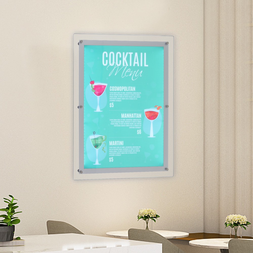 Led Light Box, Led Light Sign Holder, Led Light Advertising Display Frame