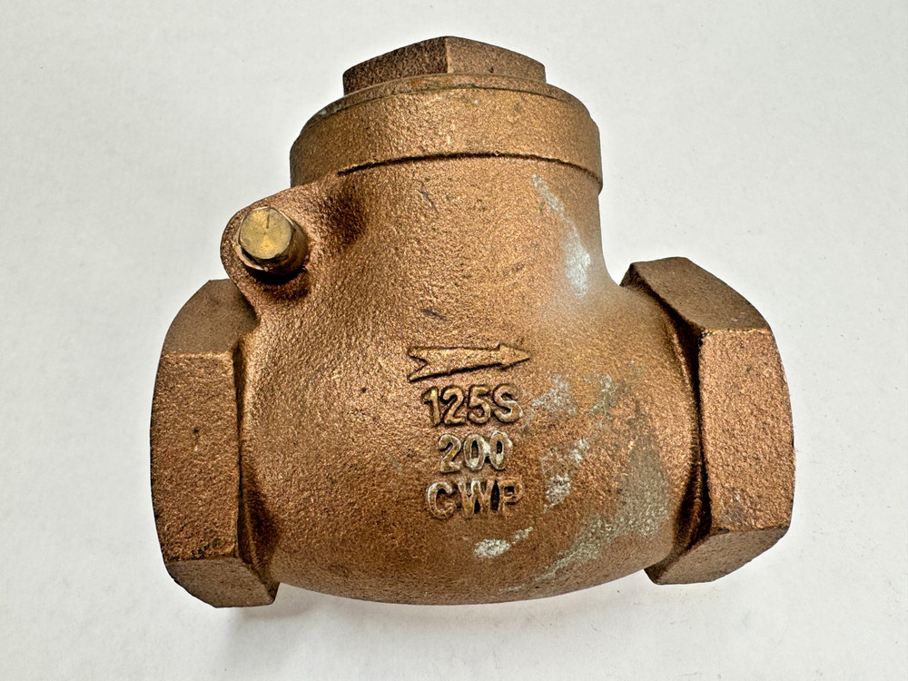 Bronze Swing Check Valve 2" NPT Thread End 125-S / 200-CWP