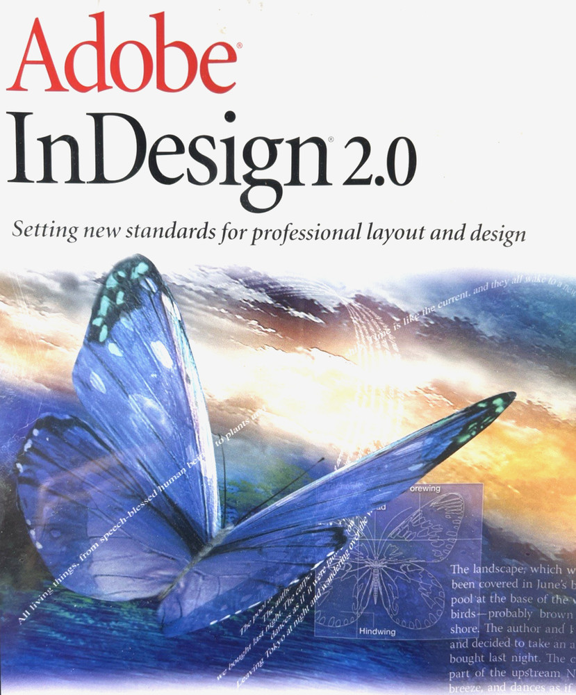 New Sealed Adobe InDesign 2.0 Mac Complete Software