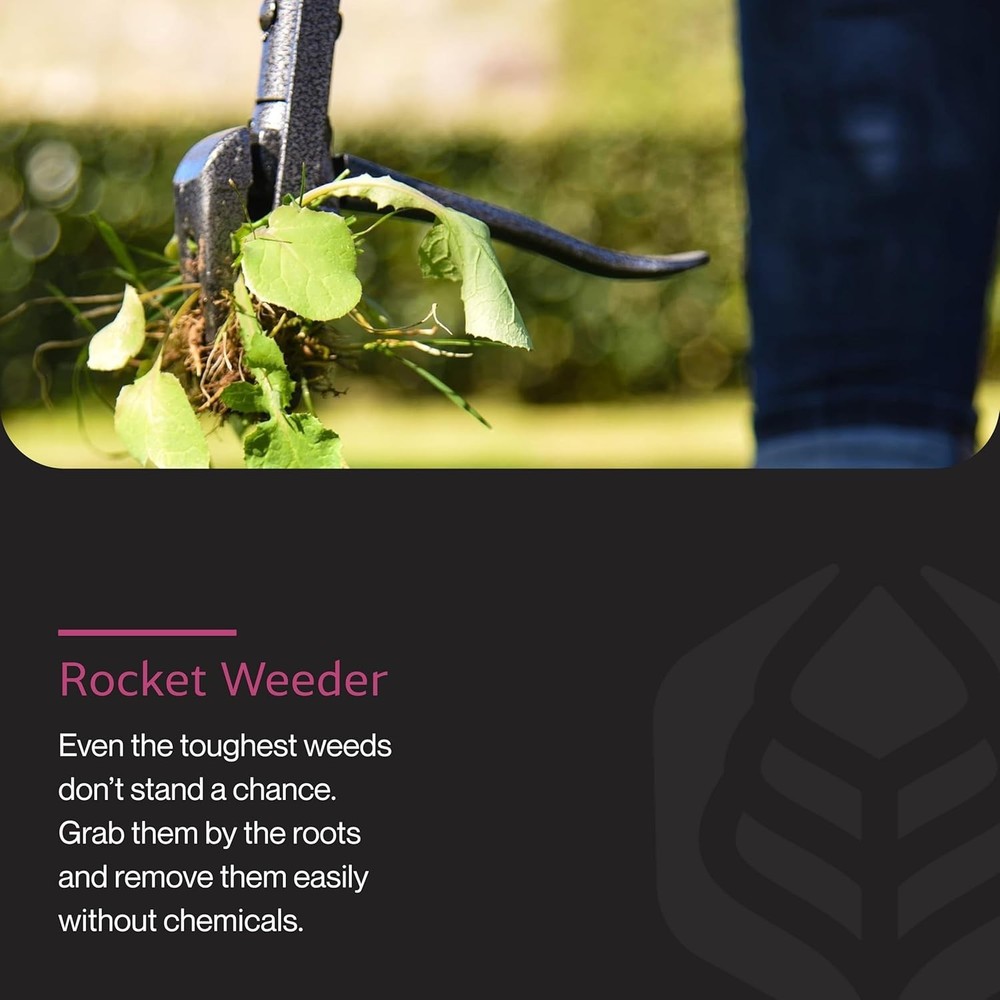 Rocket Weeder with Hand Ejector – Ergonomic, Rust-Resistant, 37" Handle