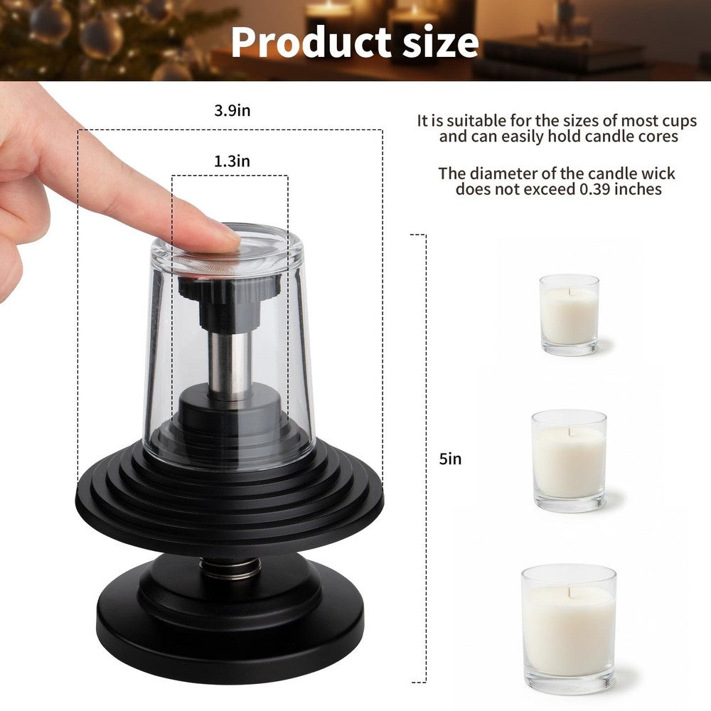 Candle Centering Tool, Adjustable Holder for Candle Making - Keeps Wicks Stra...