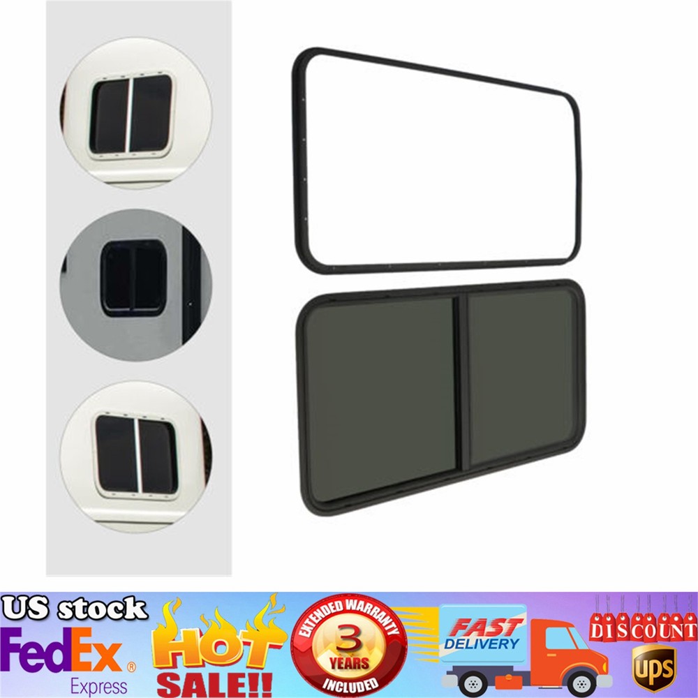 RV Window Horizontal Sliding Windows Multiple Wall Thicknesses Waterproof