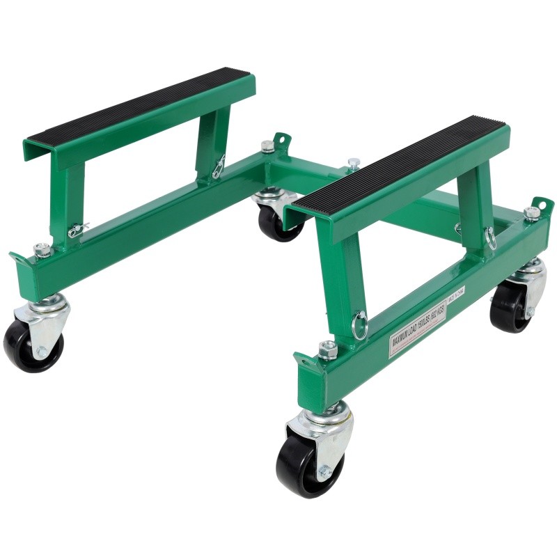 Engineering ATV Motorcycle Engine Cradle Dolly, Frame Racks 1500lbs Green