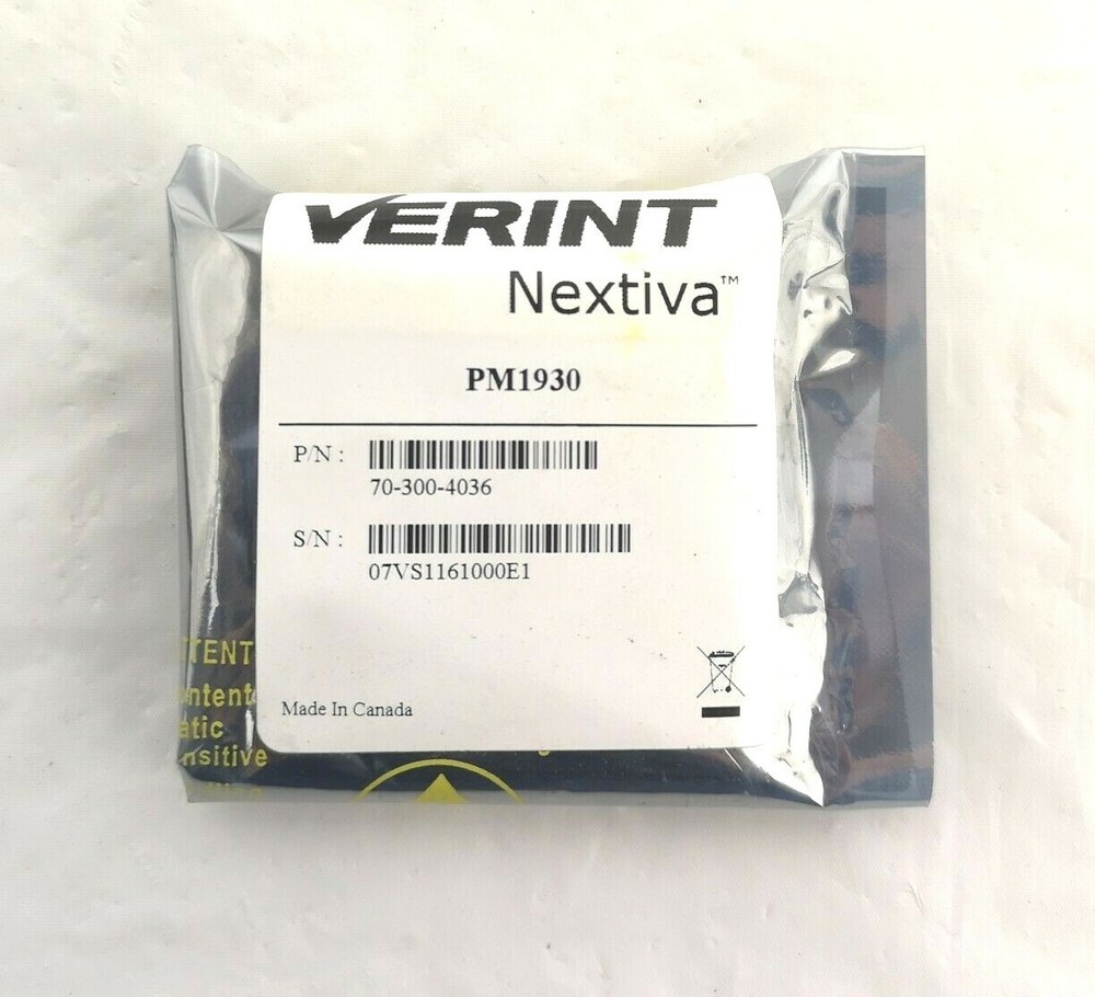 Verint Nextiva PM1930 70-300-4036 Module USED.