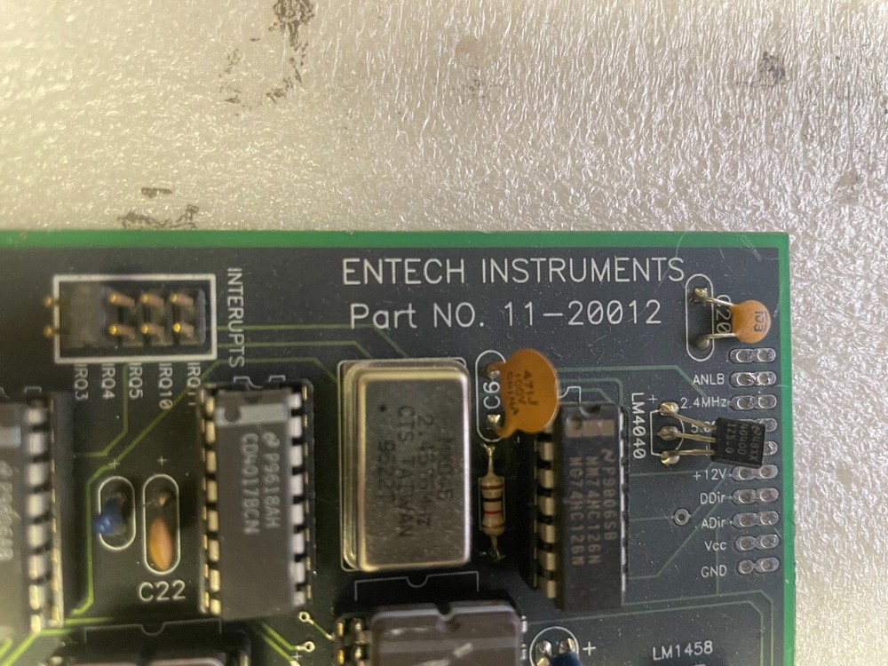 Entech Instruments Smartlab Computer I/O PCB 11-20012