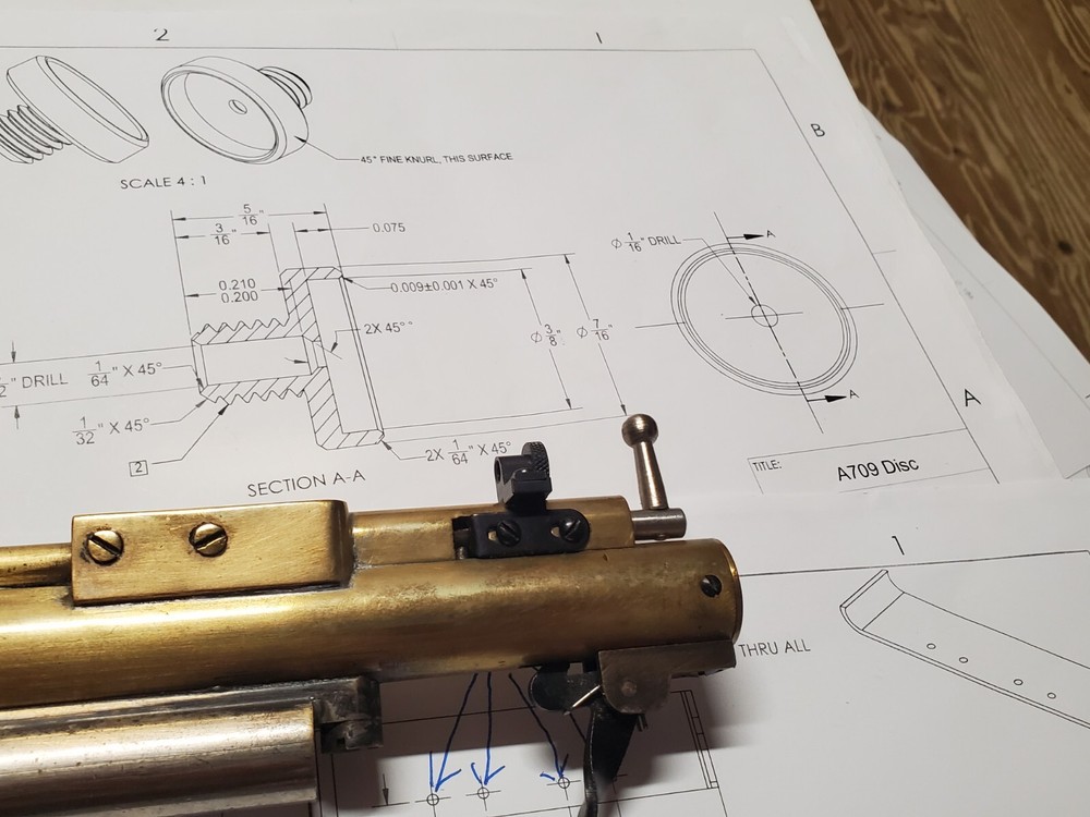 3 Benjamin #273 peep sight assy.