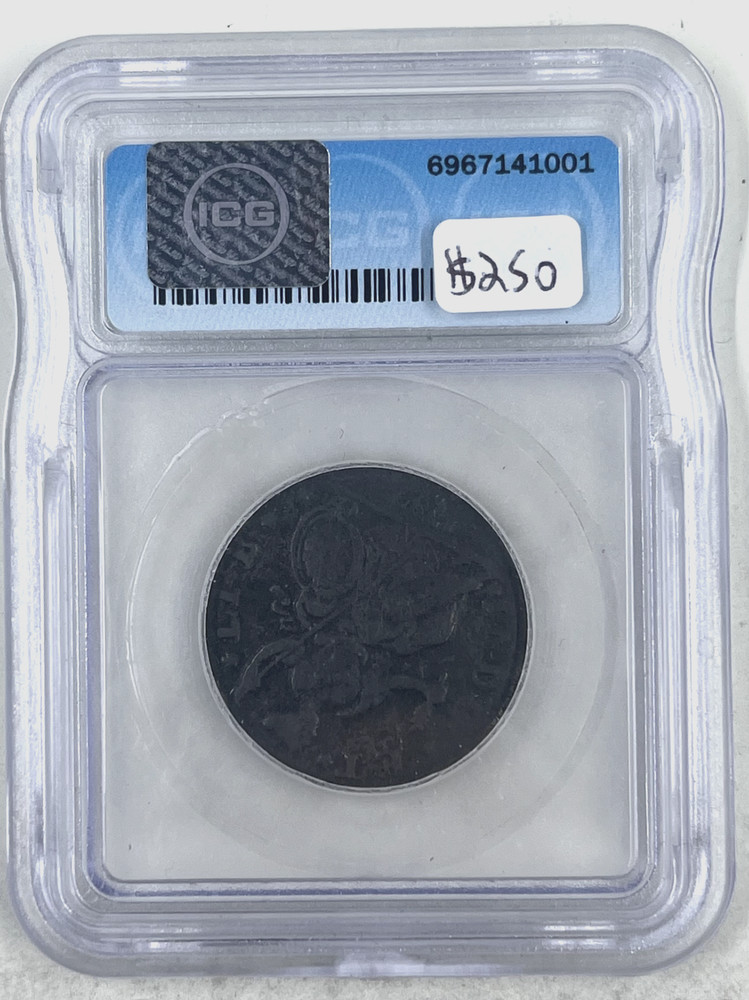 1787 Copper ICG F15 Connecticut MB Left