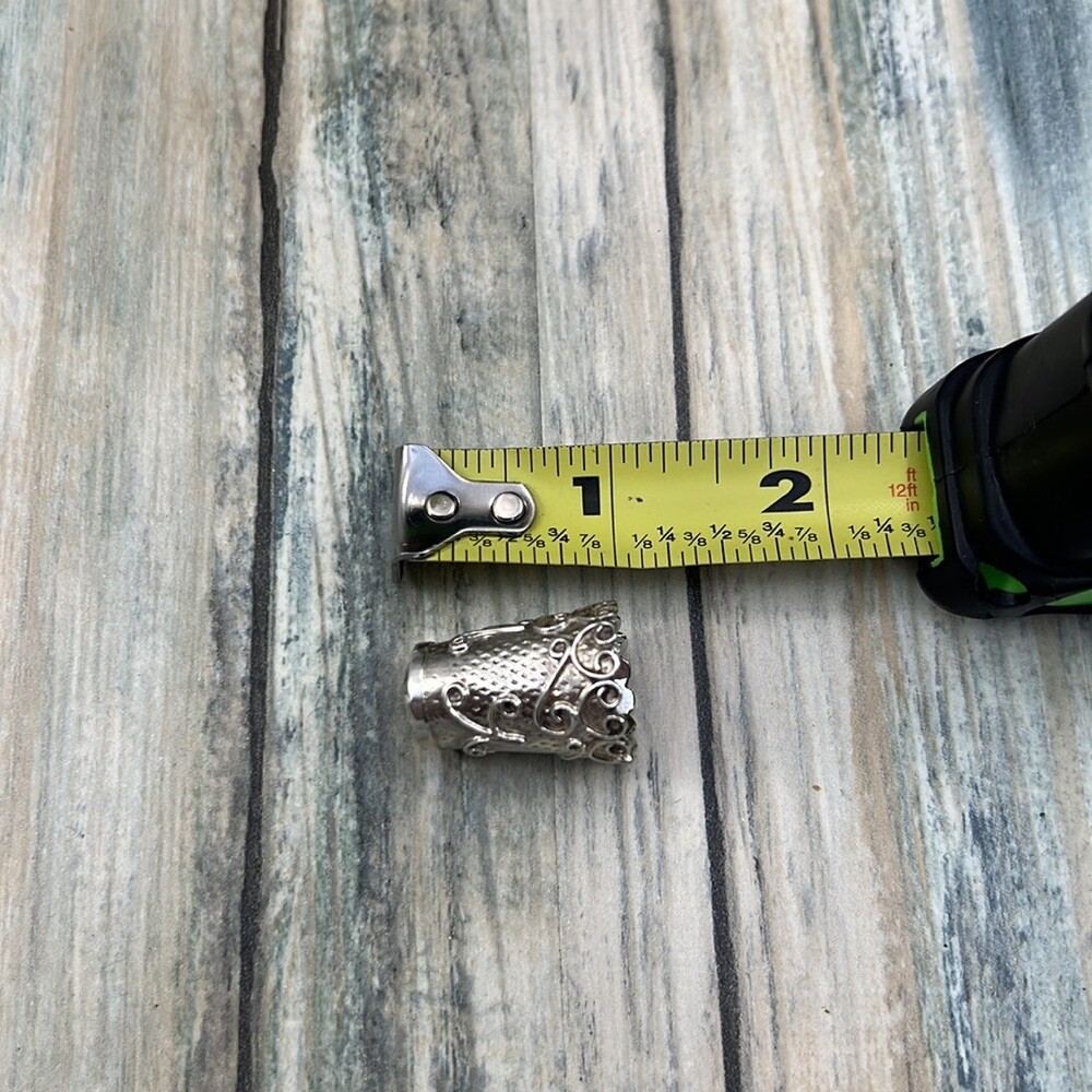 Vintage sterling silver ornate thimble