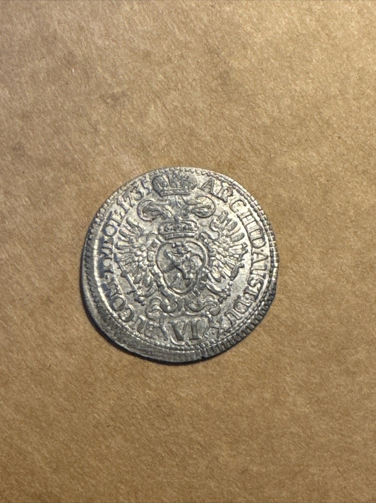 1735 Austria 6 Kreuzer PE
